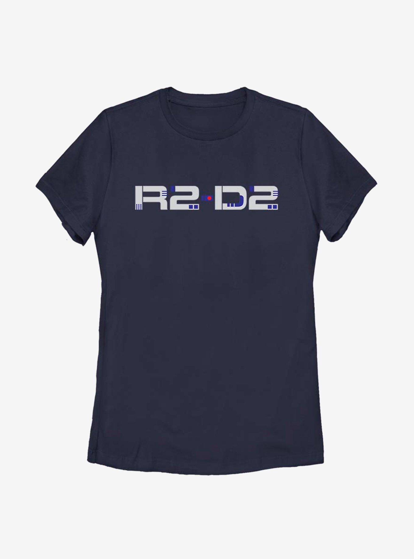 Star Wars Episode IX The Rise Of Skywalker Droid Design Womens T-Shirt, NAVY, hi-res