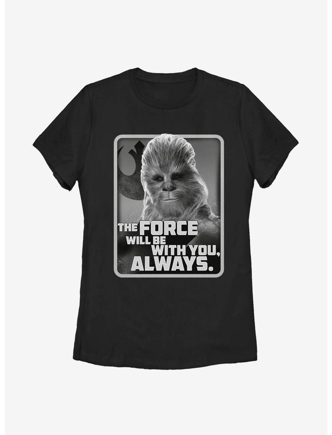 Star Wars Episode IX The Rise Of Skywalker With You Chewie Womens T-Shirt, BLACK, hi-res