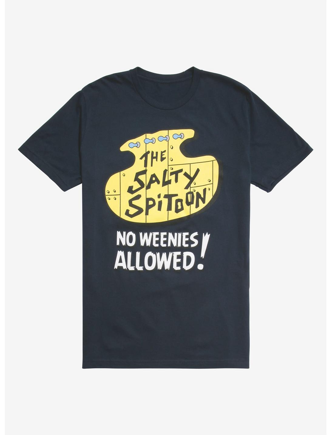SpongeBob SquarePants The Salty Spitoon Sign T-Shirt, NAVY, hi-res