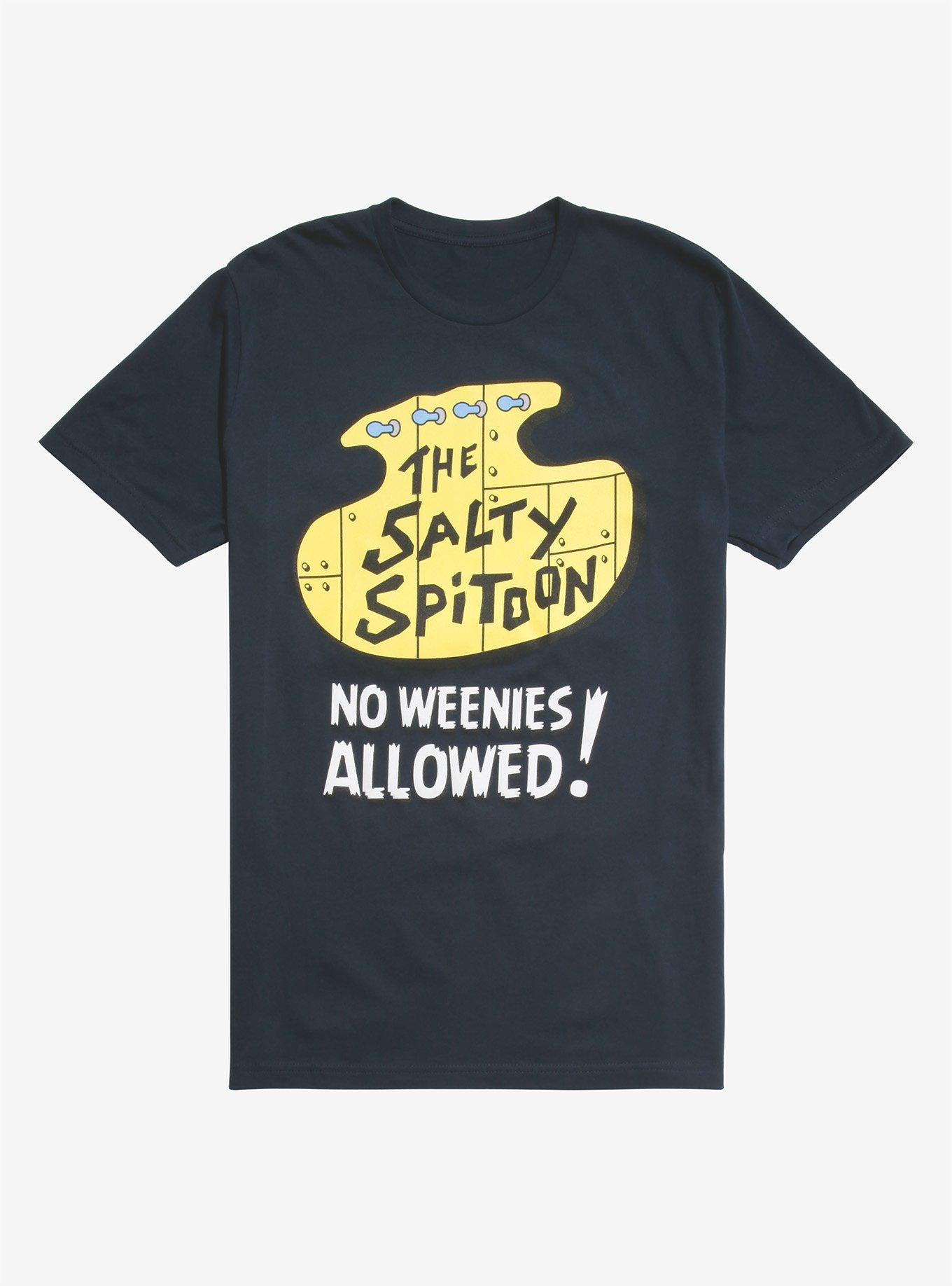 SpongeBob SquarePants The Salty Spitoon Sign T-Shirt, NAVY, hi-res