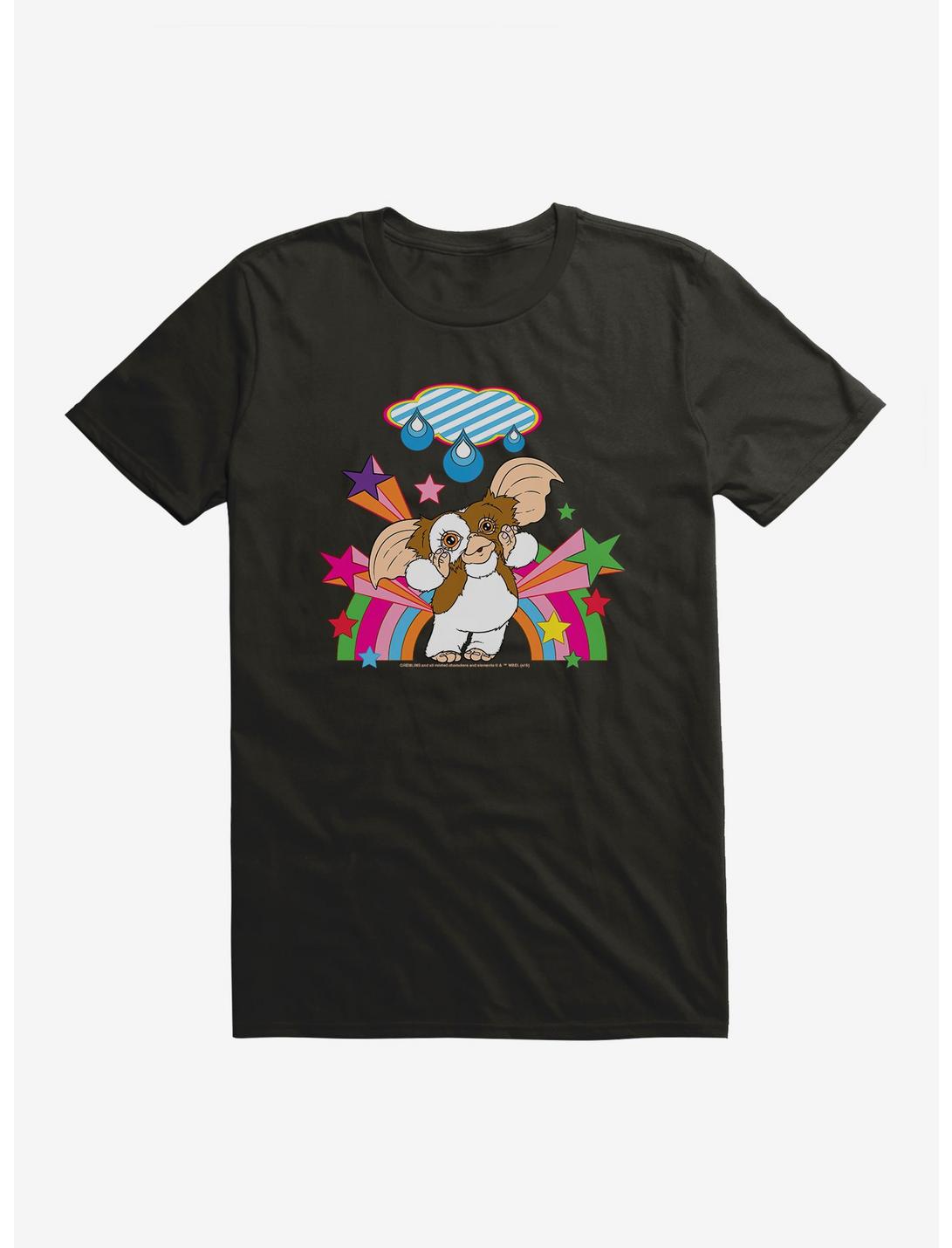 Gremlins Adorable Gizmo Rainbow T-Shirt, BLACK, hi-res