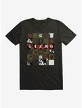 Gremlins Gizmo Boxed Collage T-Shirt, BLACK, hi-res