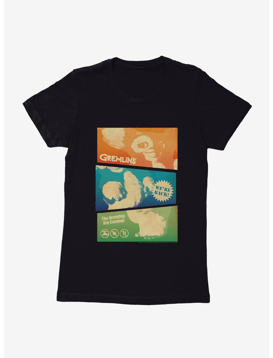 Gremlins Gizmo Collage Womens T-Shirt, BLACK, hi-res