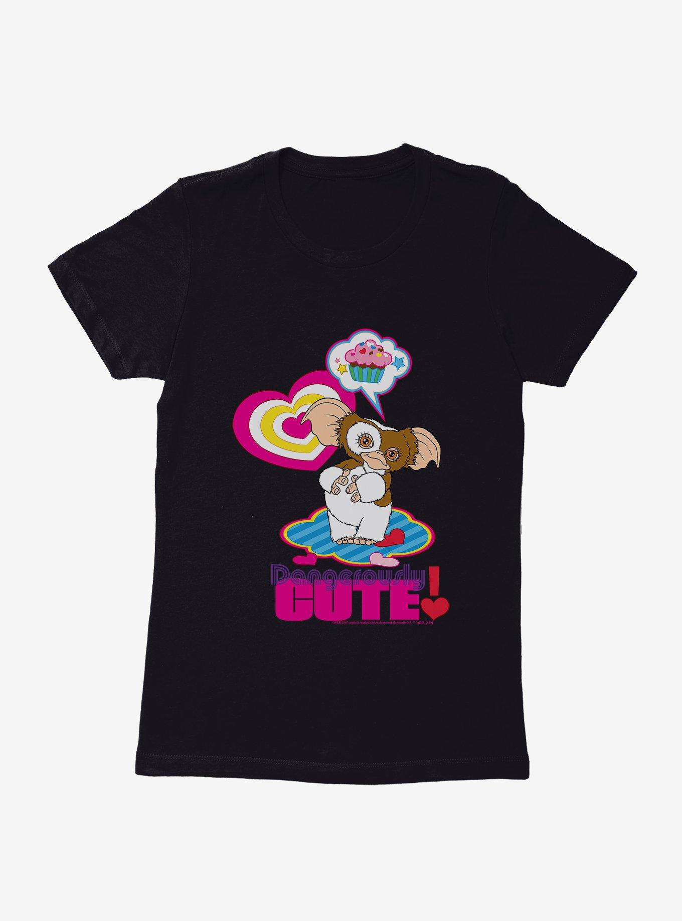 Gremlins Gizmo Dangerously Cute Womens T-Shirt, BLACK, hi-res