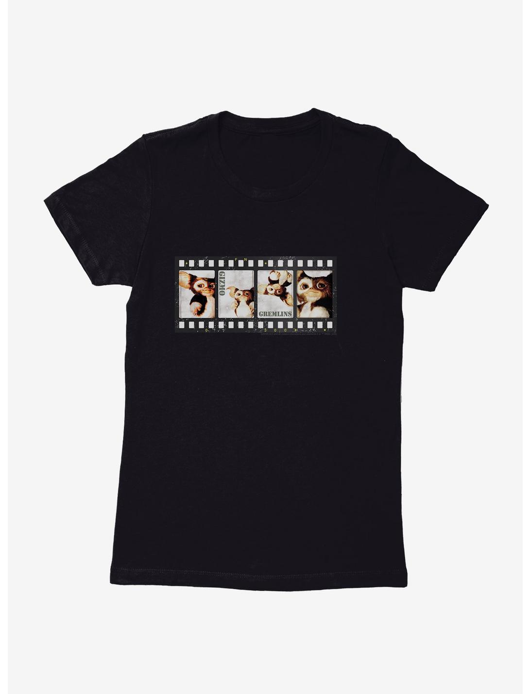 Gremlins Gizmo Film Strip Womens T-Shirt, BLACK, hi-res