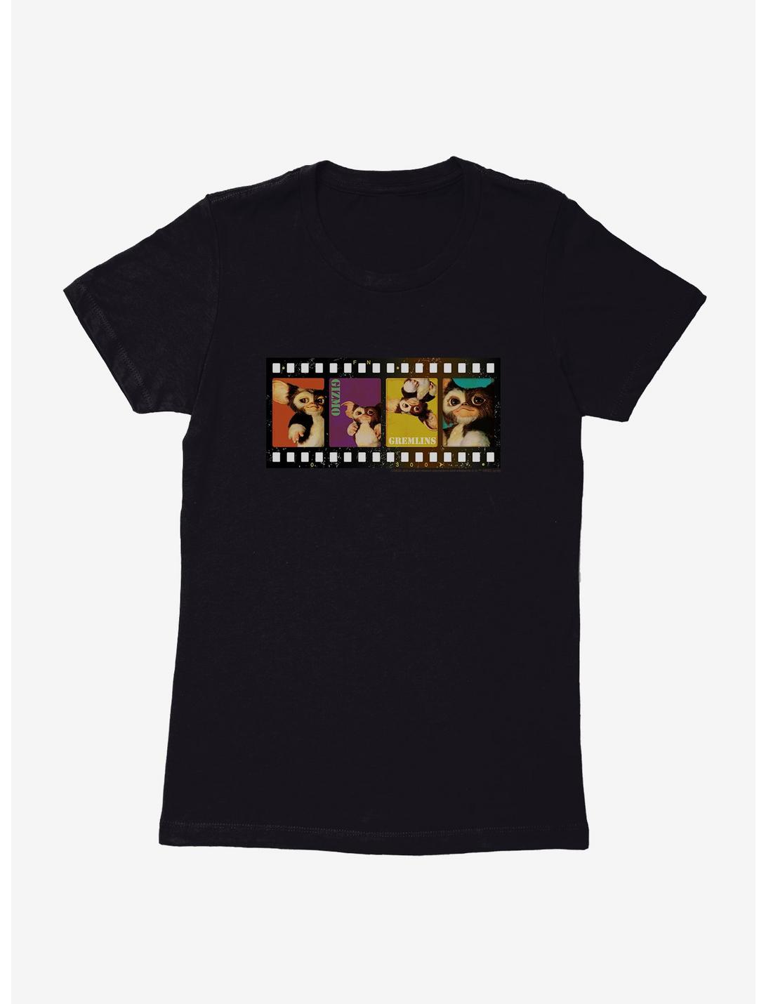 Gremlins Gizmo Film Strip In Color Womens T-Shirt, BLACK, hi-res