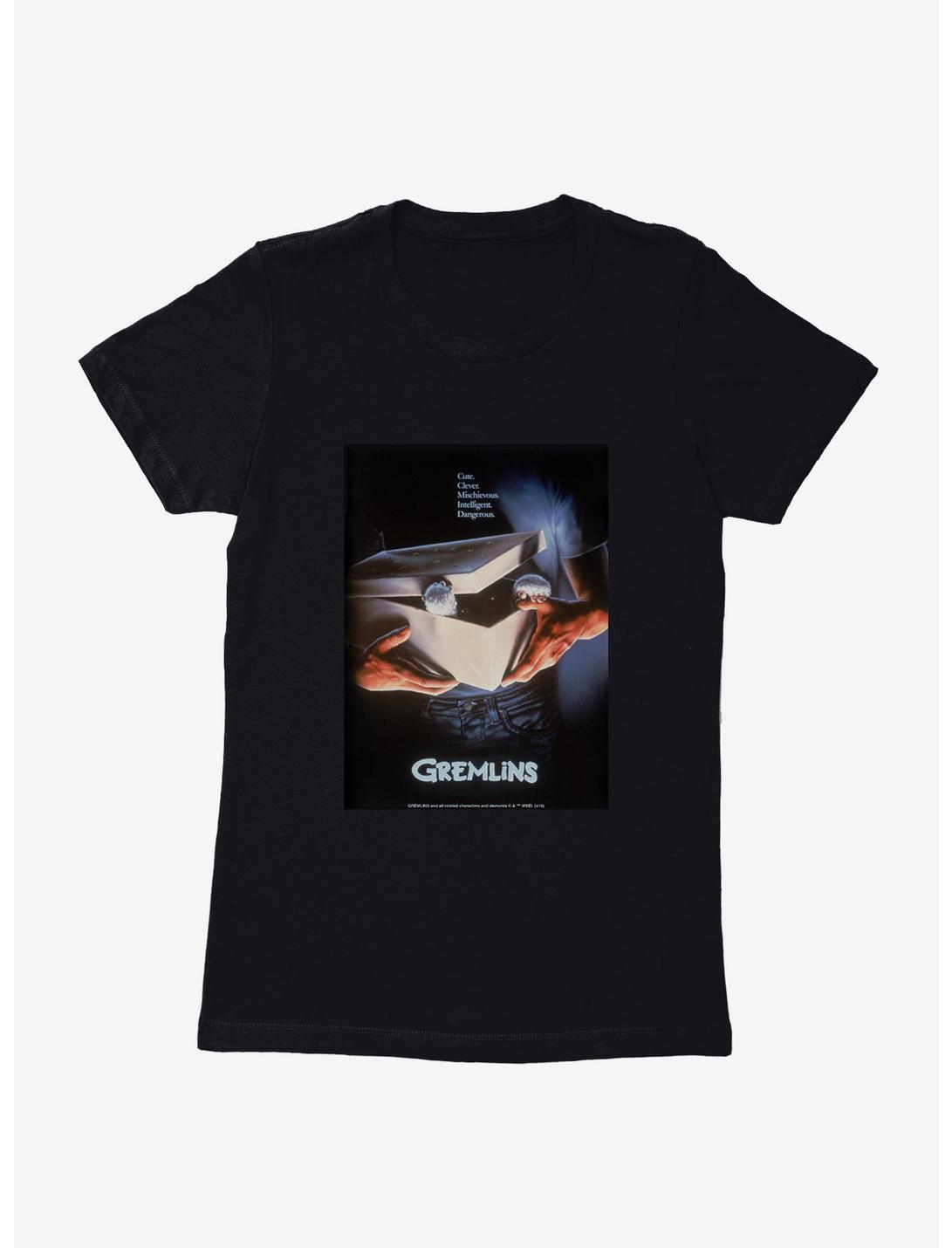 Gremlins Movie Poster Womens T-Shirt, BLACK, hi-res