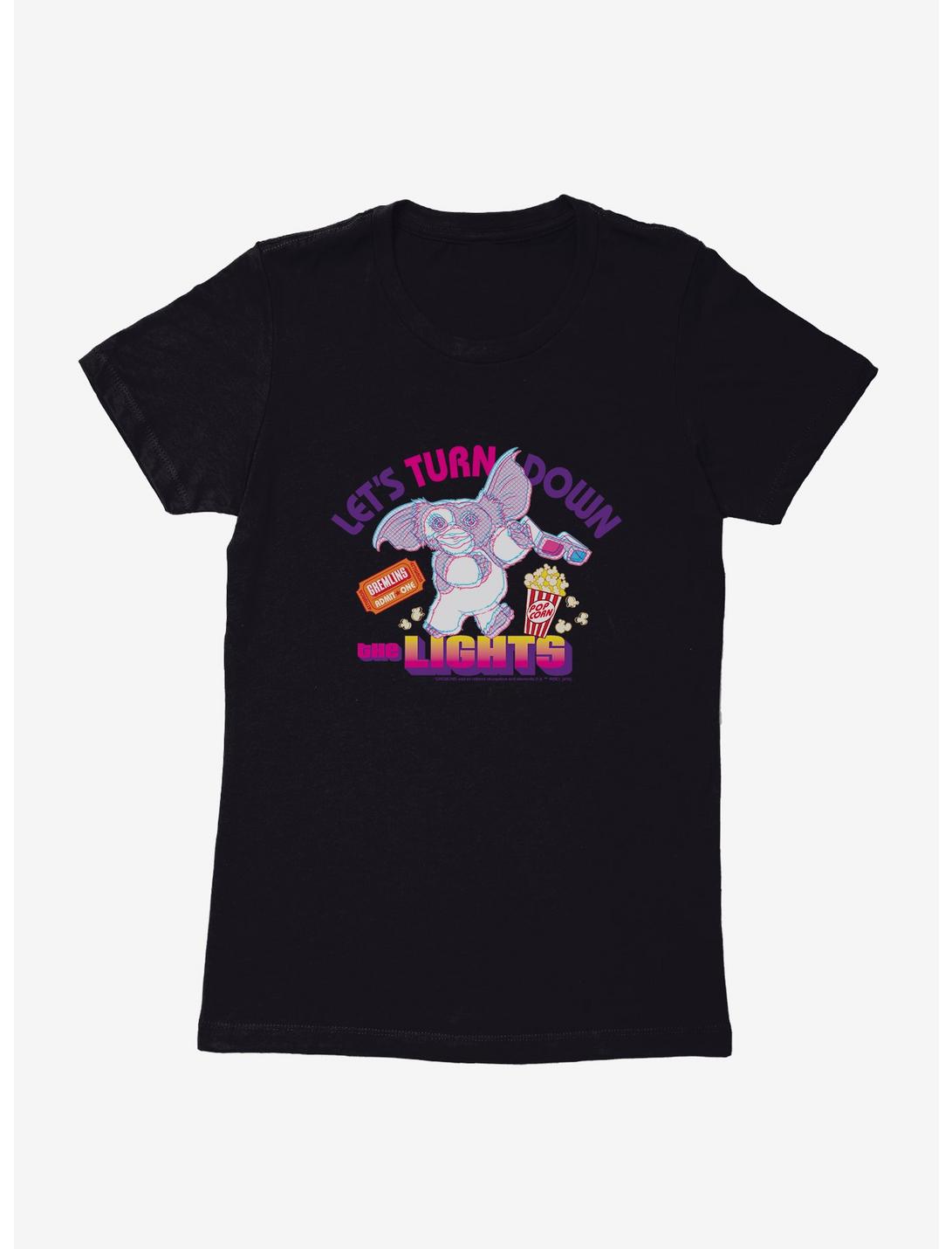 Gremlins Turn Down The Lights Womens T-Shirt, BLACK, hi-res