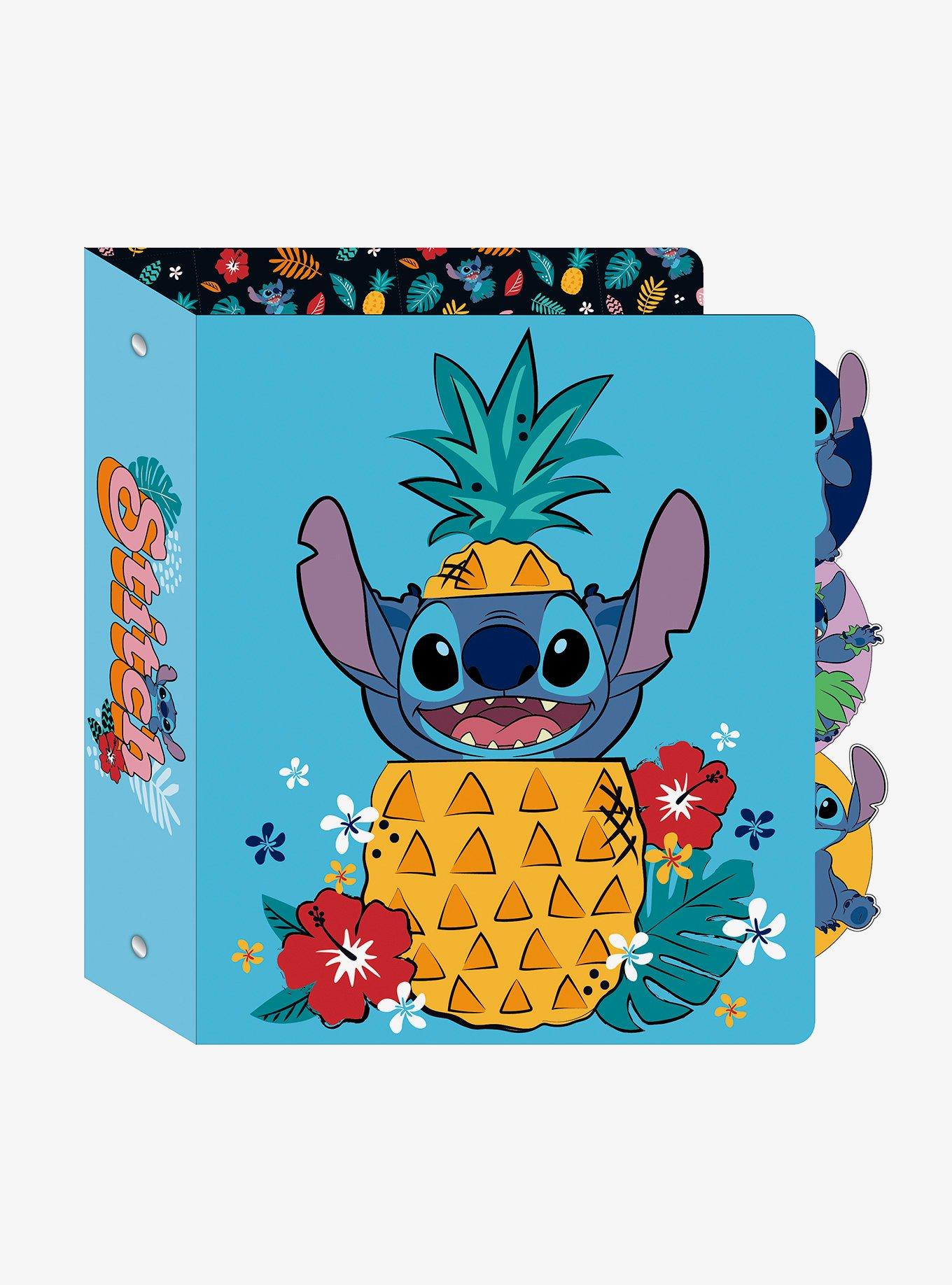 Disney Lilo & Stitch Pineapple Tabbed Binder, , hi-res