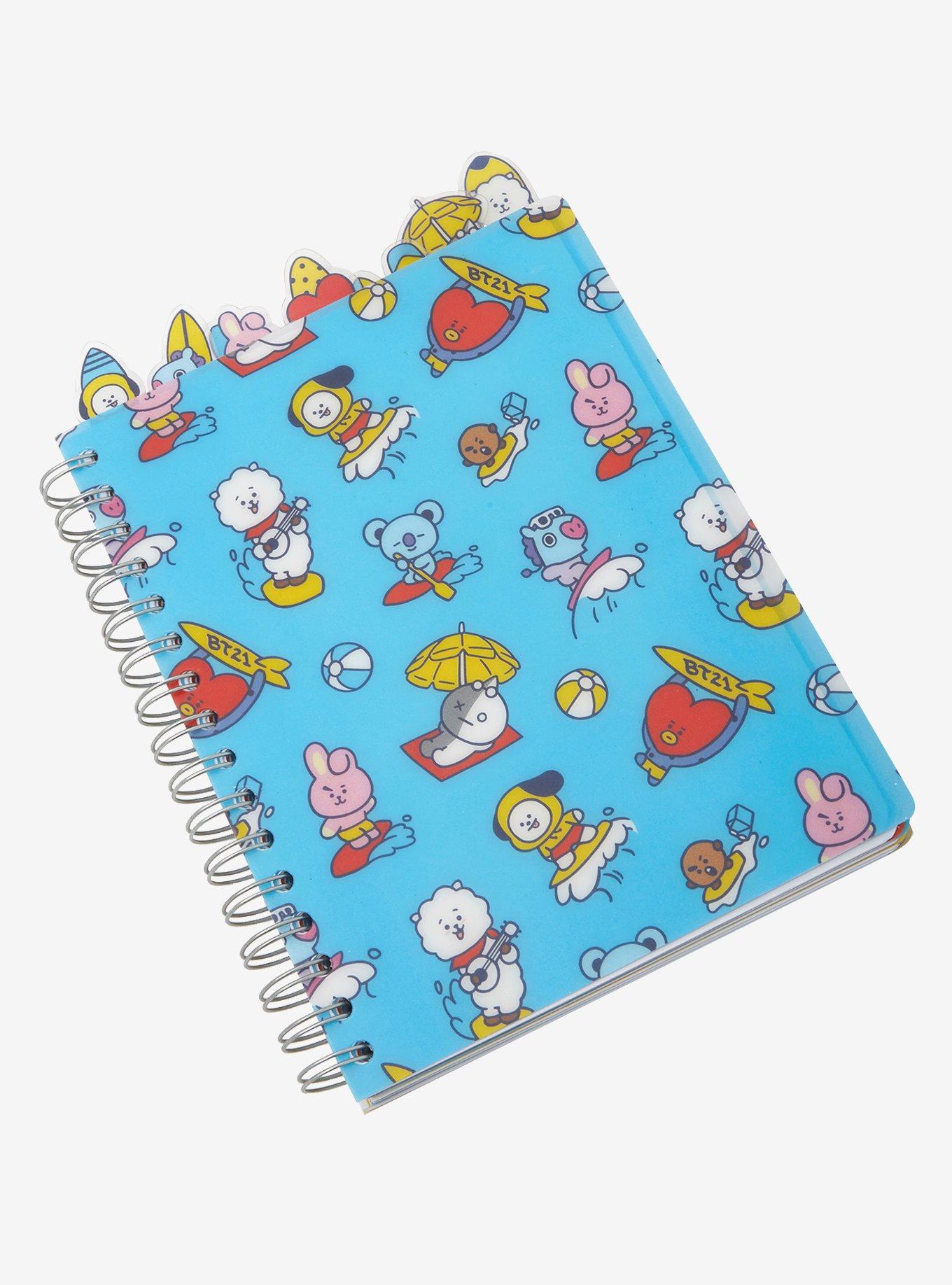 BT21 Surfing Tabbed Journal, , hi-res