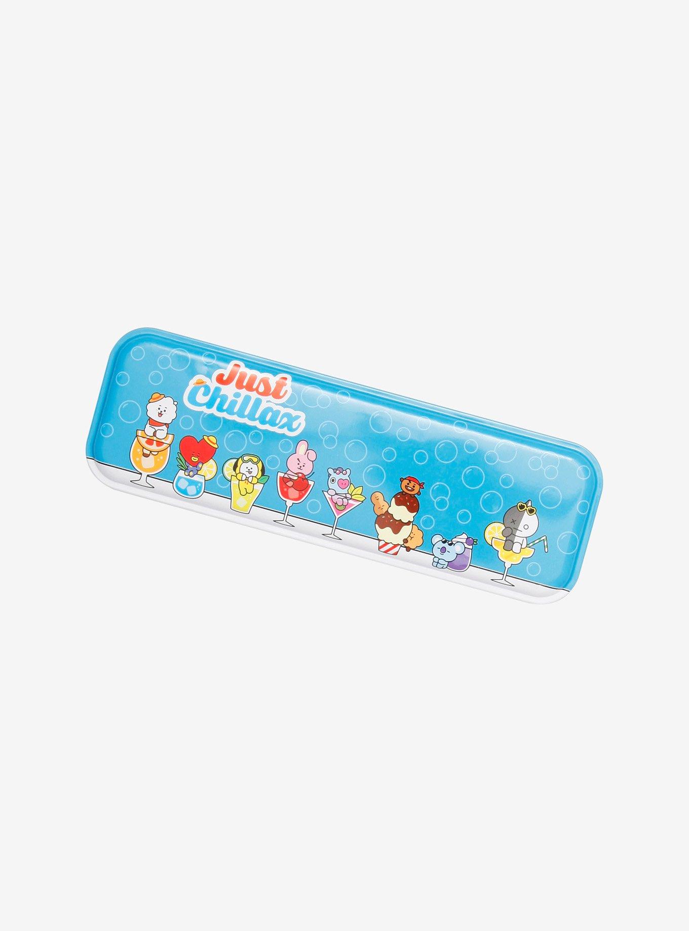 BT21 Chillax Tin Pencil Case, , hi-res