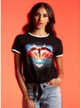 Her Universe DC Comics Wonder Woman 1984 Tie-Front Ringer T-Shirt, MULTI, hi-res