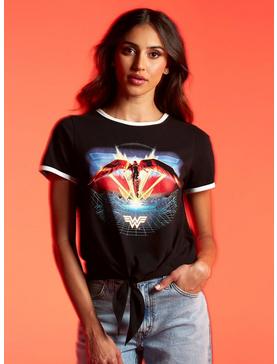 Her Universe DC Comics Wonder Woman 1984 Tie-Front Ringer T-Shirt, , hi-res