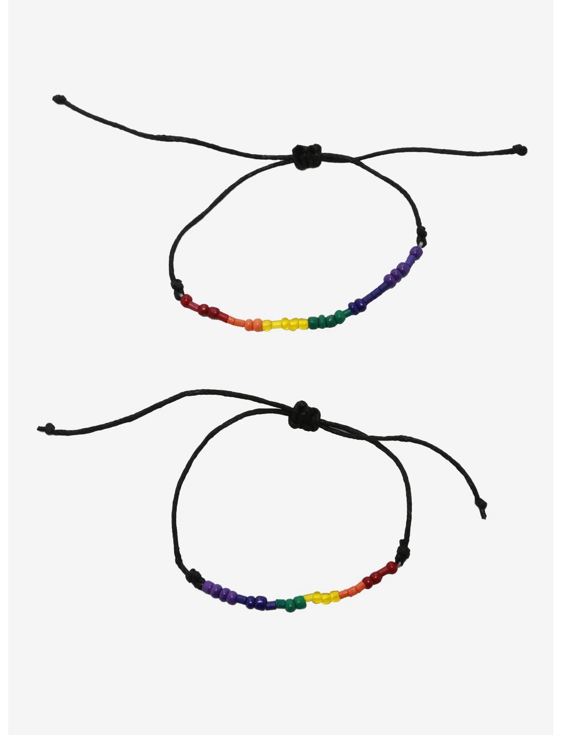 Pride Beaded Cord Bracelet Set, , hi-res