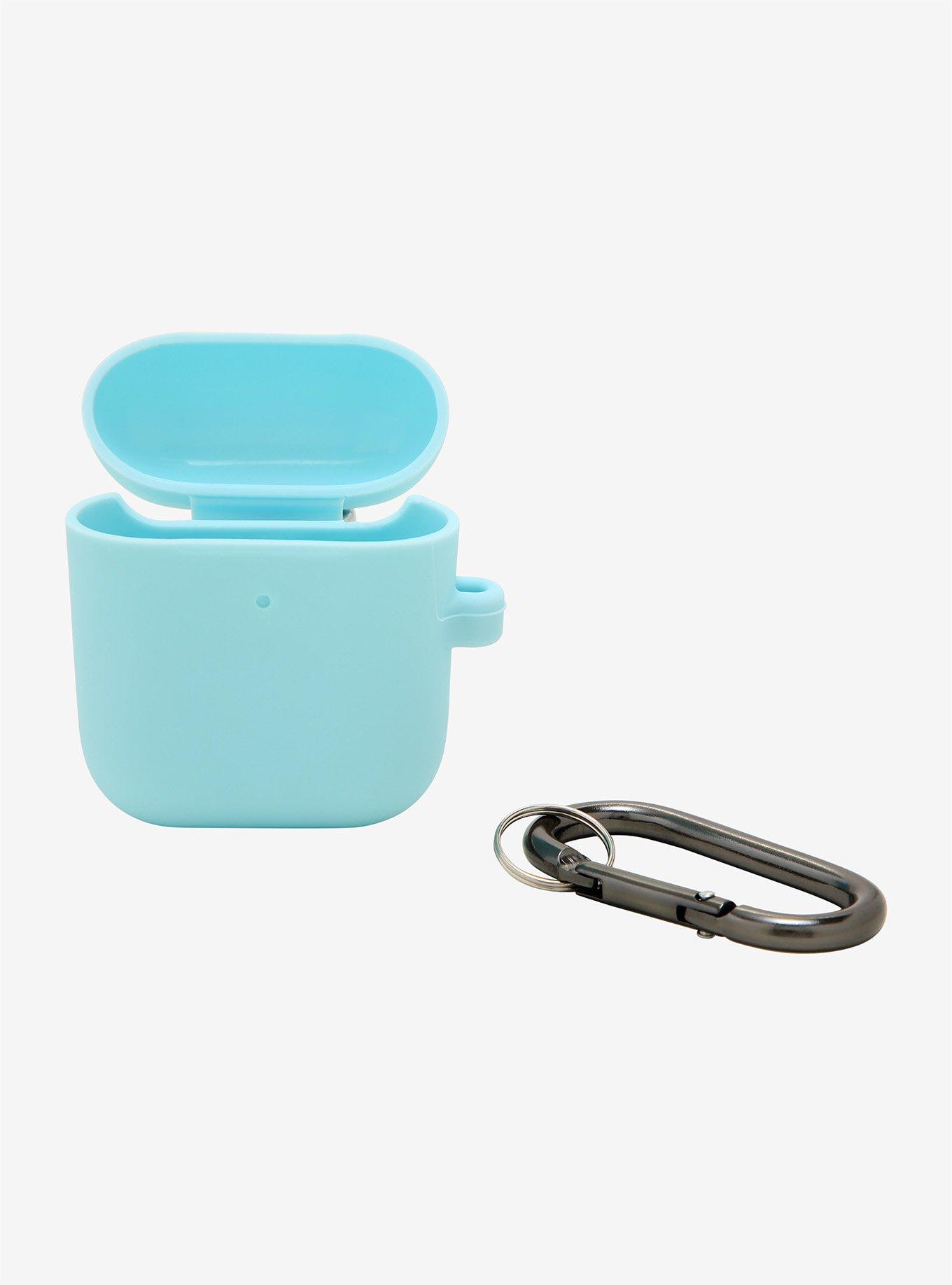 Pastel Blue Silicone Wireless Earbuds Case, , hi-res