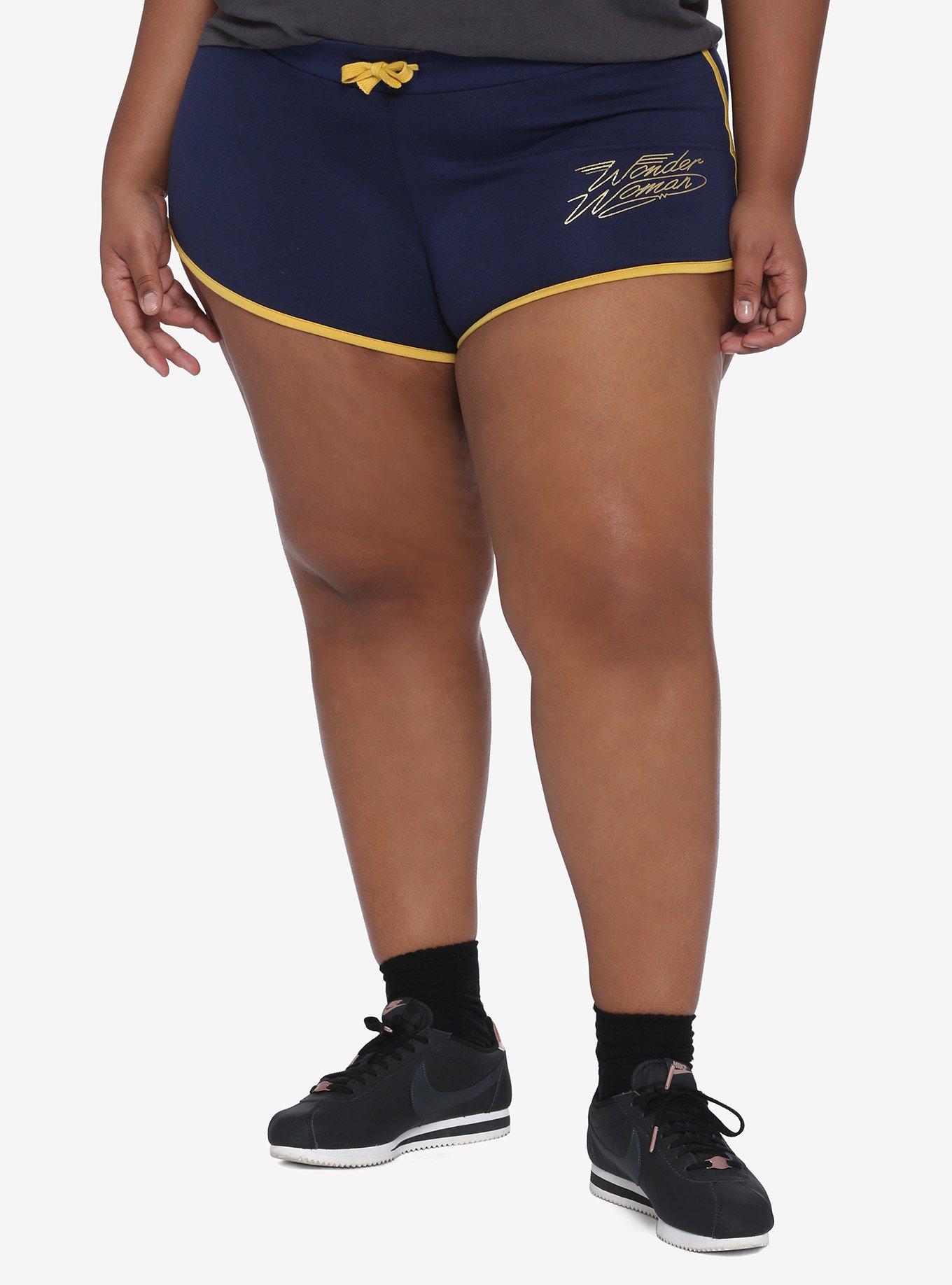 Her Universe DC Comics Wonder Woman 1984 Logo Soft Shorts Plus Size, MULTI, hi-res
