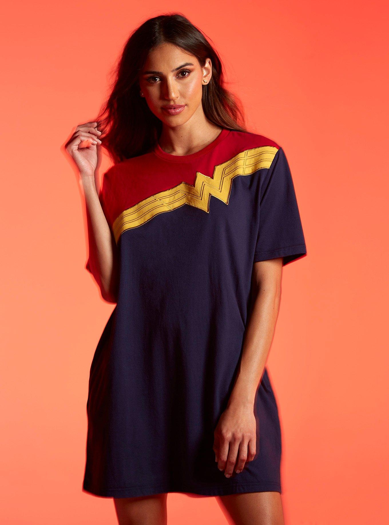 Her Universe DC Comics Wonder Woman 1984 Color-Block T-Shirt Dress, MULTI, hi-res