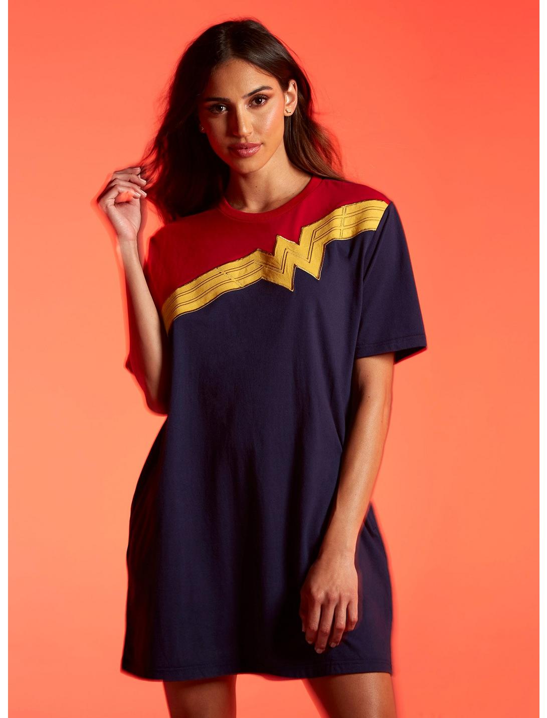 Her Universe DC Comics Wonder Woman 1984 Color-Block T-Shirt Dress, MULTI, hi-res