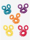 Disney Mickey Mouse Rainbow Coil Hair Elastic Set - BoxLunch Exclusive, , hi-res