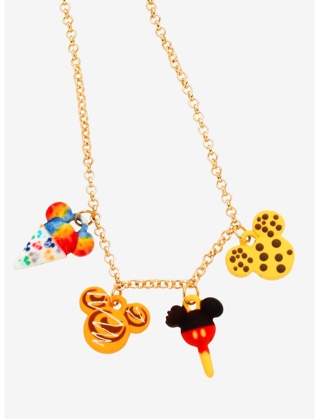 Disney Mickey Mouse Desserts Multi-Charm Necklace - BoxLunch Exclusive, , hi-res
