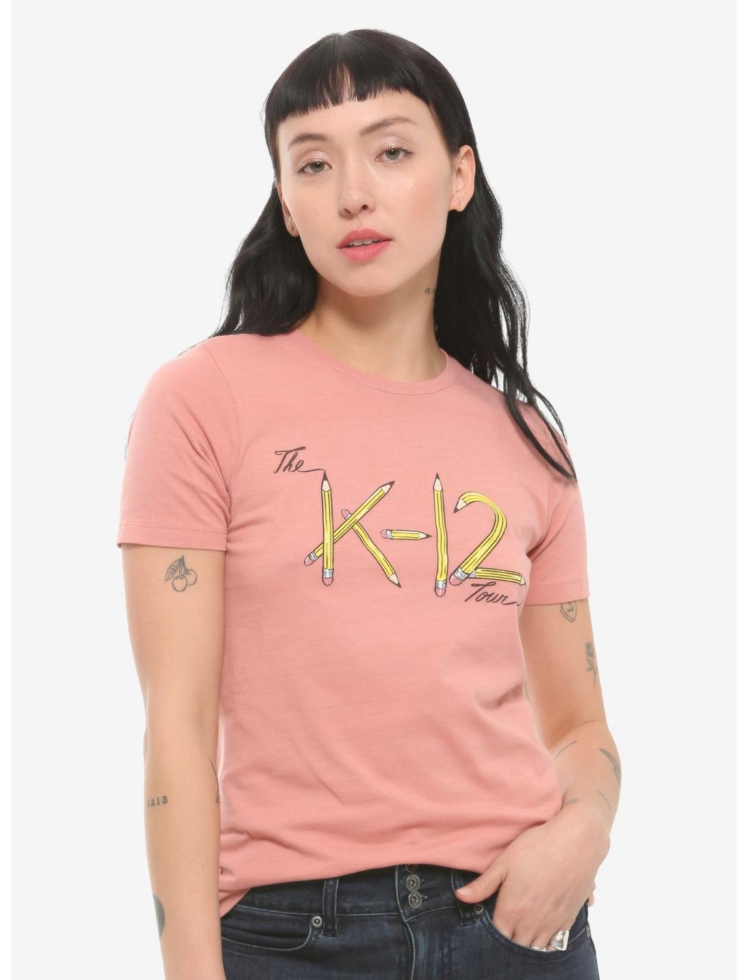 Melanie Martinez K-12 Tour Pencils Girls T-Shirt, PINK, hi-res