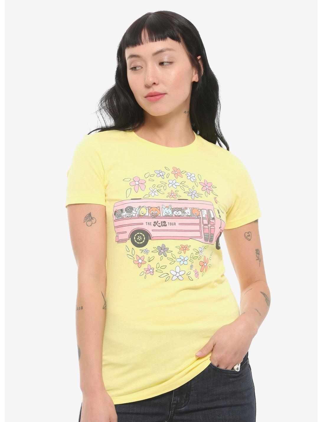 Melanie Martinez K-12 Tour Cartoon Bus Girls T-Shirt, YELLOW, hi-res