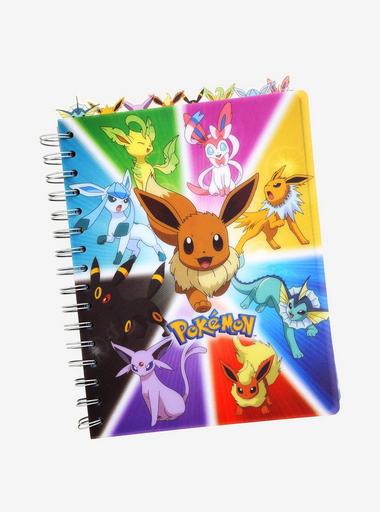 2014 Pokemon Center Eevee Essences Spiral Notebook (200 Pages) Eevee outlet Umbreon Esp