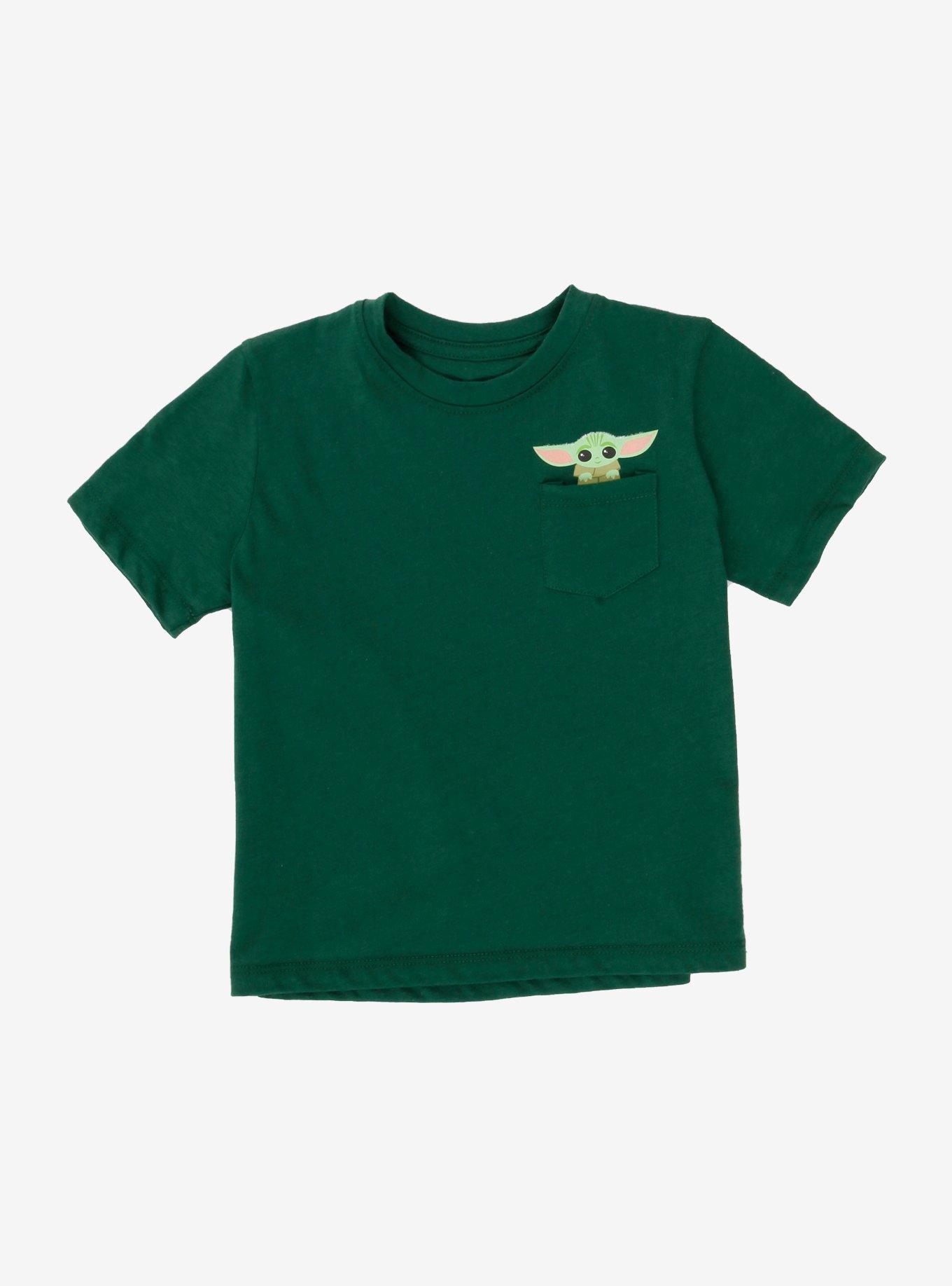 Star Wars The Mandalorian The Child Chibi Pocket Toddler T-Shirt, GREEN, hi-res