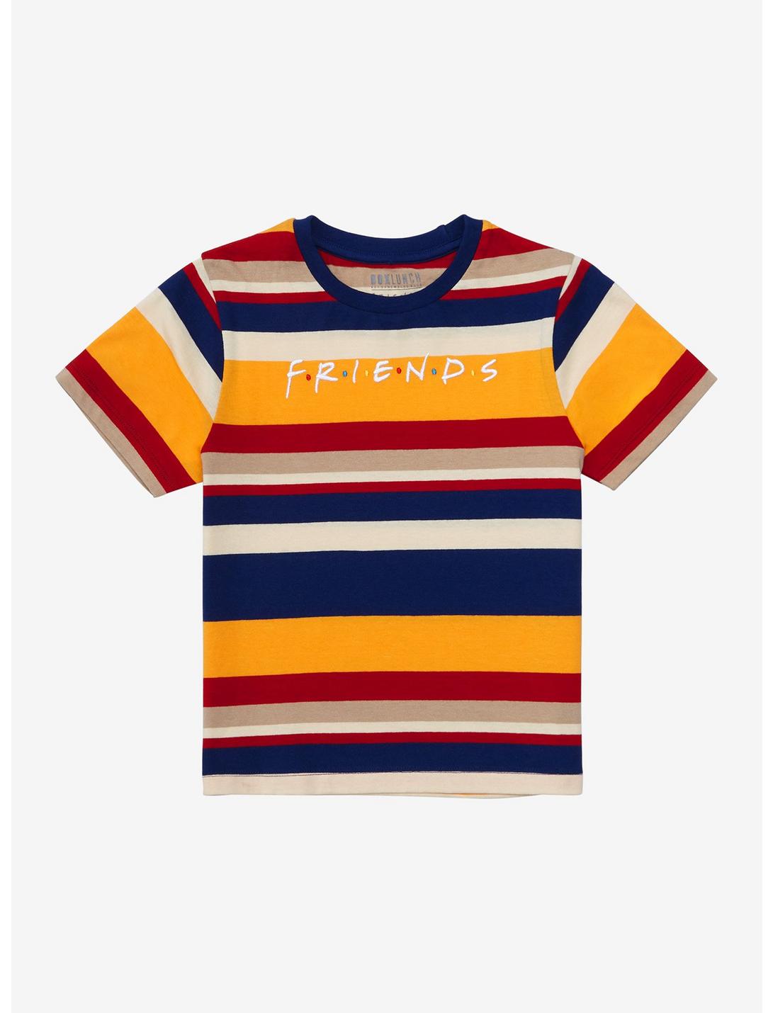 Friends Logo Striped Toddler T-Shirt - BoxLunch Exclusive, MULTI, hi-res