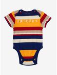 Friends Multicolored Stripes Infant One-Piece - BoxLunch Exclusive, MULTI, hi-res