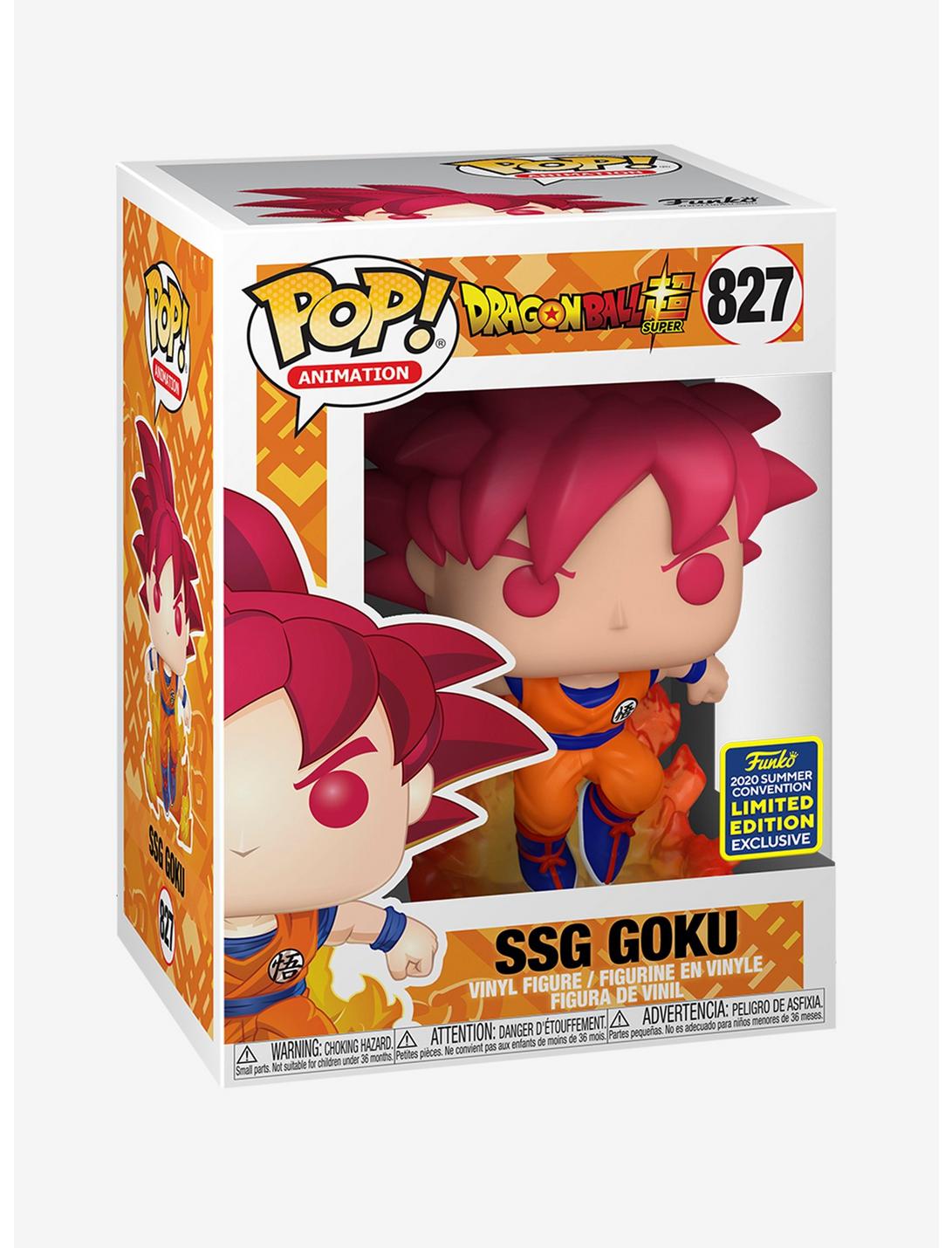 Funko Pop Dragon Ball Super Saiyan SSG Son Goku Vinyl Action Figure POP 827# 