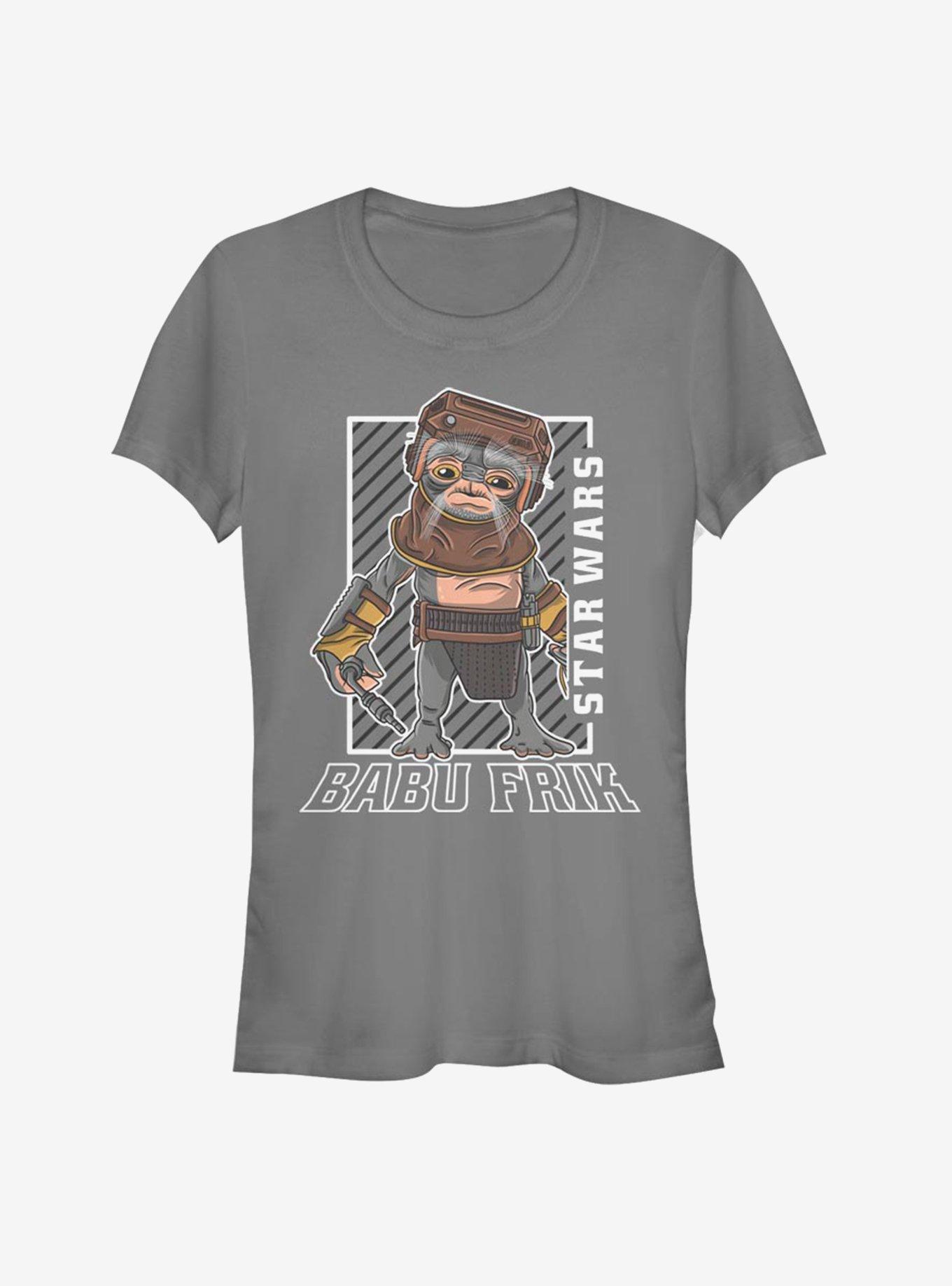 Star Wars Episode IX The Rise of Skywalker Babu Frik Girls T-Shirt, CHARCOAL, hi-res