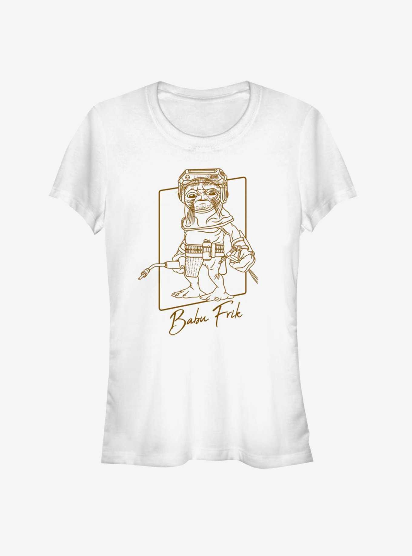 Star Wars: The Rise of Skywalker Babu Frik Outline Girls T-Shirt, , hi-res