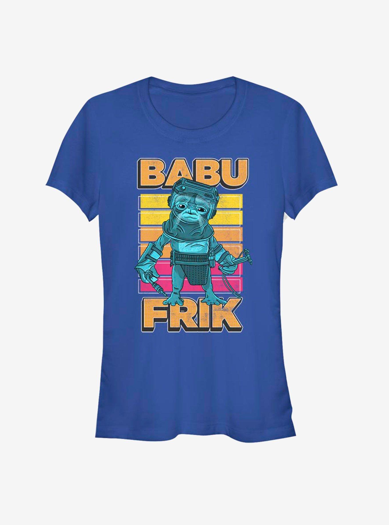 Star Wars: The Rise of Skywalker Pop Babu Frik Girls T-Shirt, ROYAL, hi-res