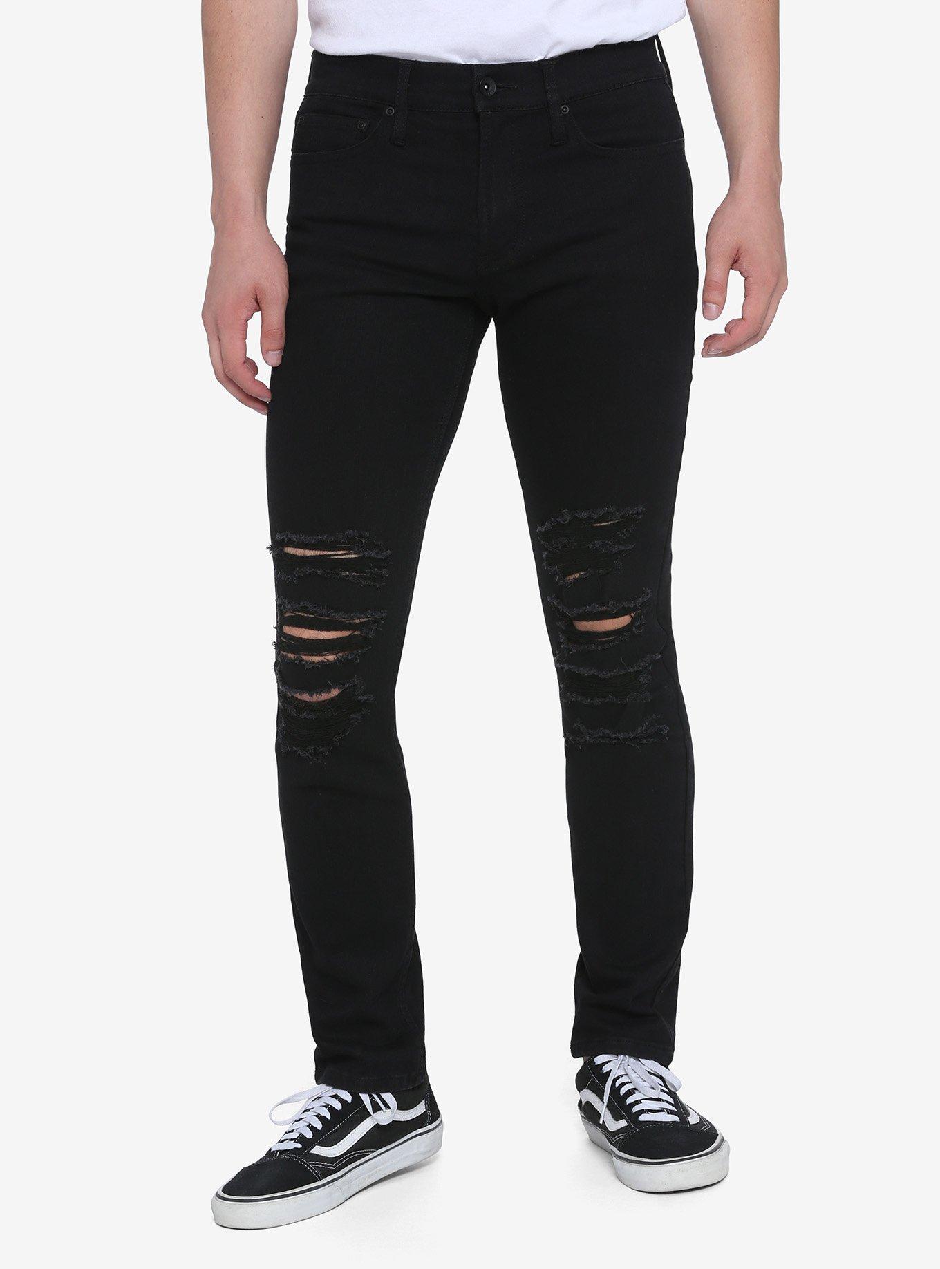 Jean Noir Skinny Déstructuré GAP Taille Haute - Taille 24P (0P) Pour Femme