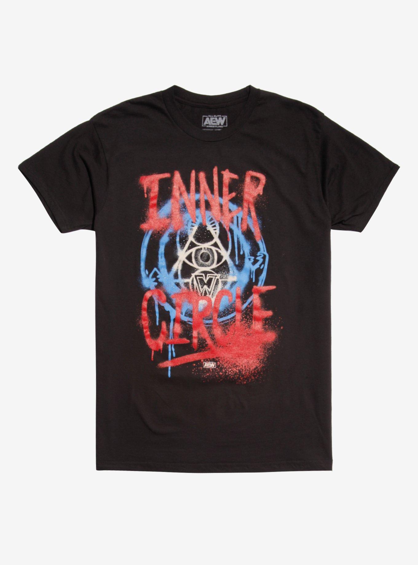 All Elite Wrestling Chris Jericho Inner Circle Spray Paint T-Shirt ...