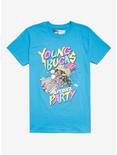 All Elite Wrestling The Young Bucks Superkick Party T-Shirt, AQUA, hi-res