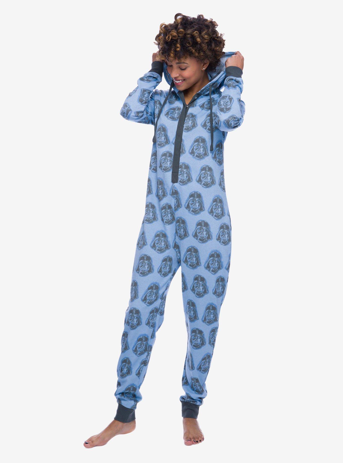 Star Wars Darth Vader Sparkle Union Suit, BLUE, hi-res