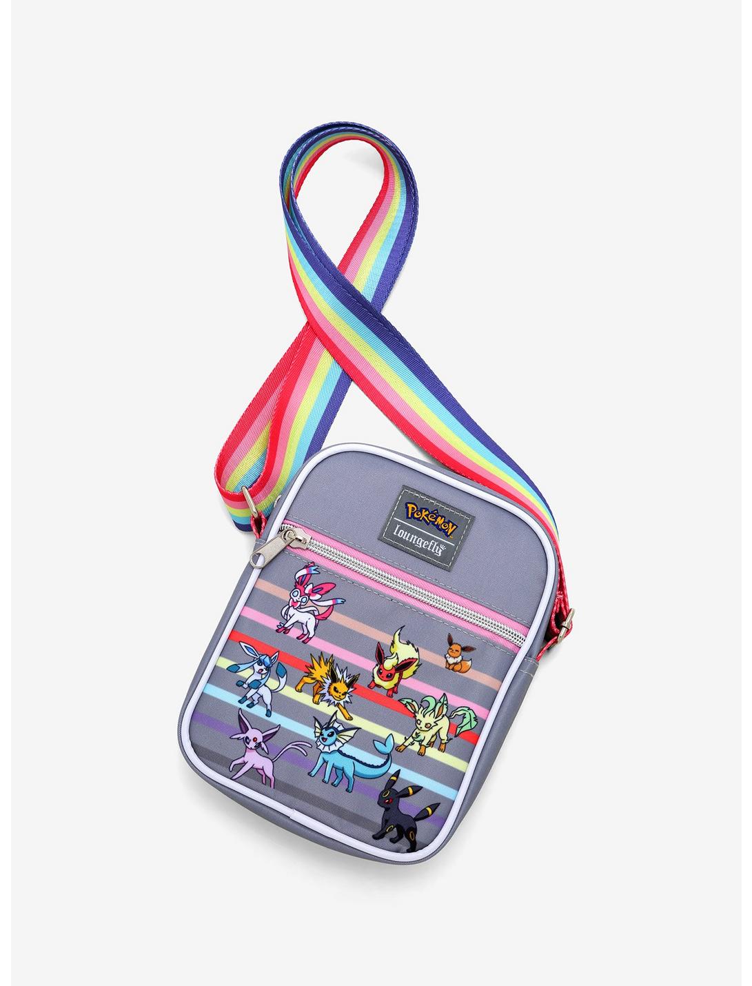 Loungefly Pokemon Eeveelutions Rainbow Athletic Crossbody Bag, , hi-res