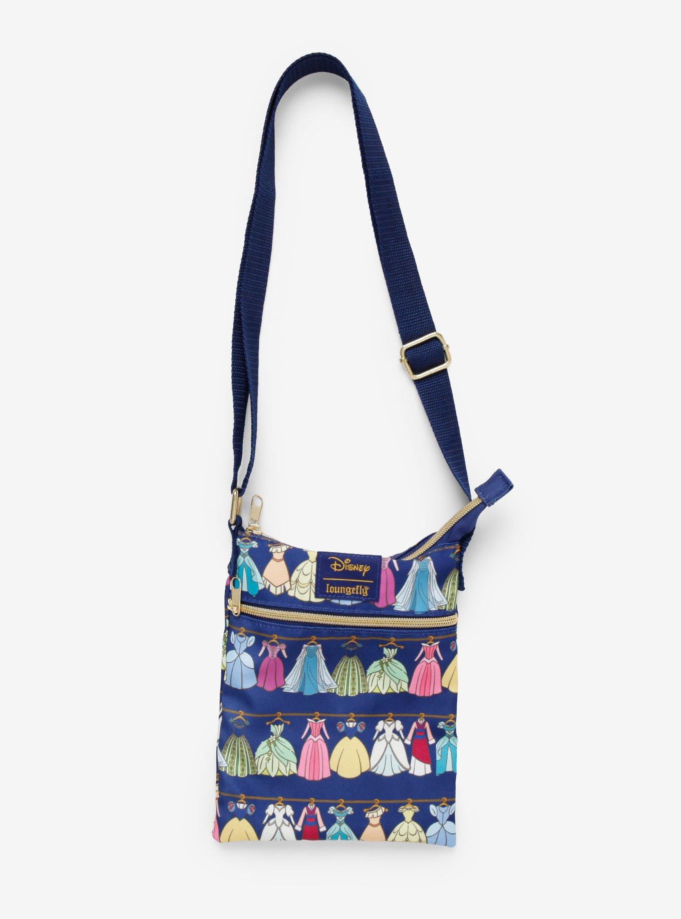 Loungefly Disney Princess Dress Closet Passport Crossbody Bag, , hi-res