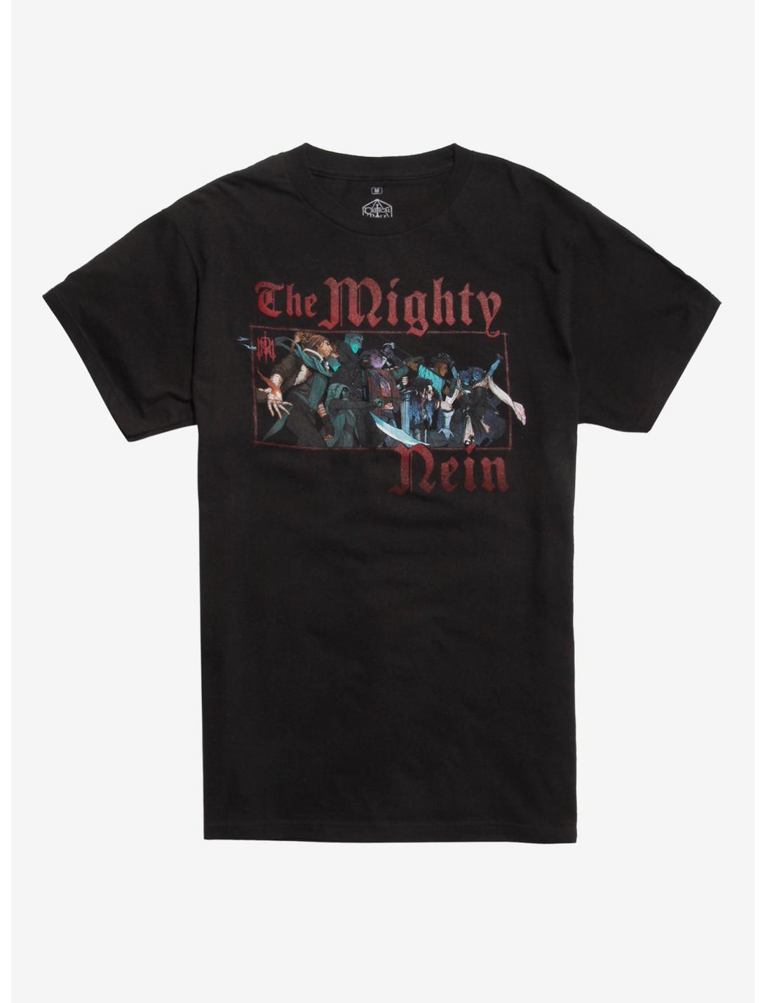 Critical Role The Mighty Nein Group T-Shirt, BLACK, hi-res