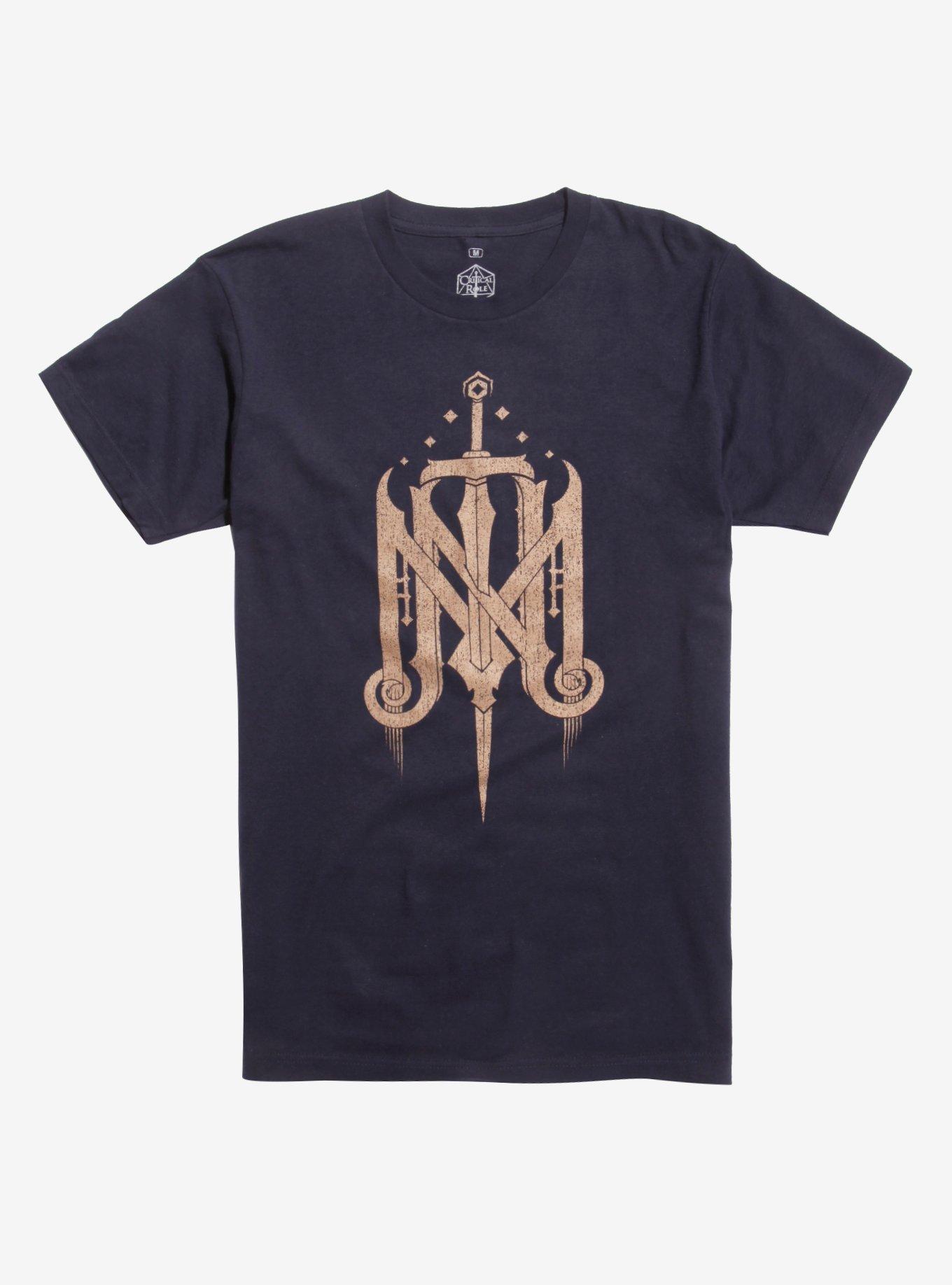 Critical Role The Mighty Nein Logo T-Shirt, NAVY, hi-res