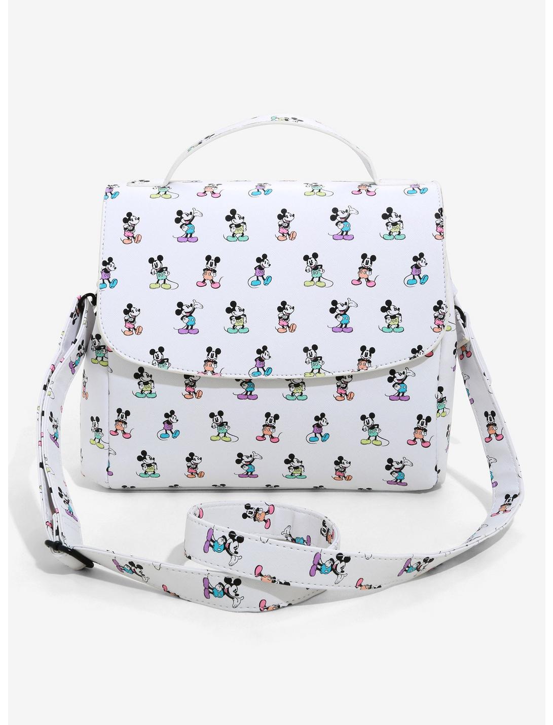 Loungefly Disney Mickey Mouse Pastel Poses Crossbody Bag, , hi-res