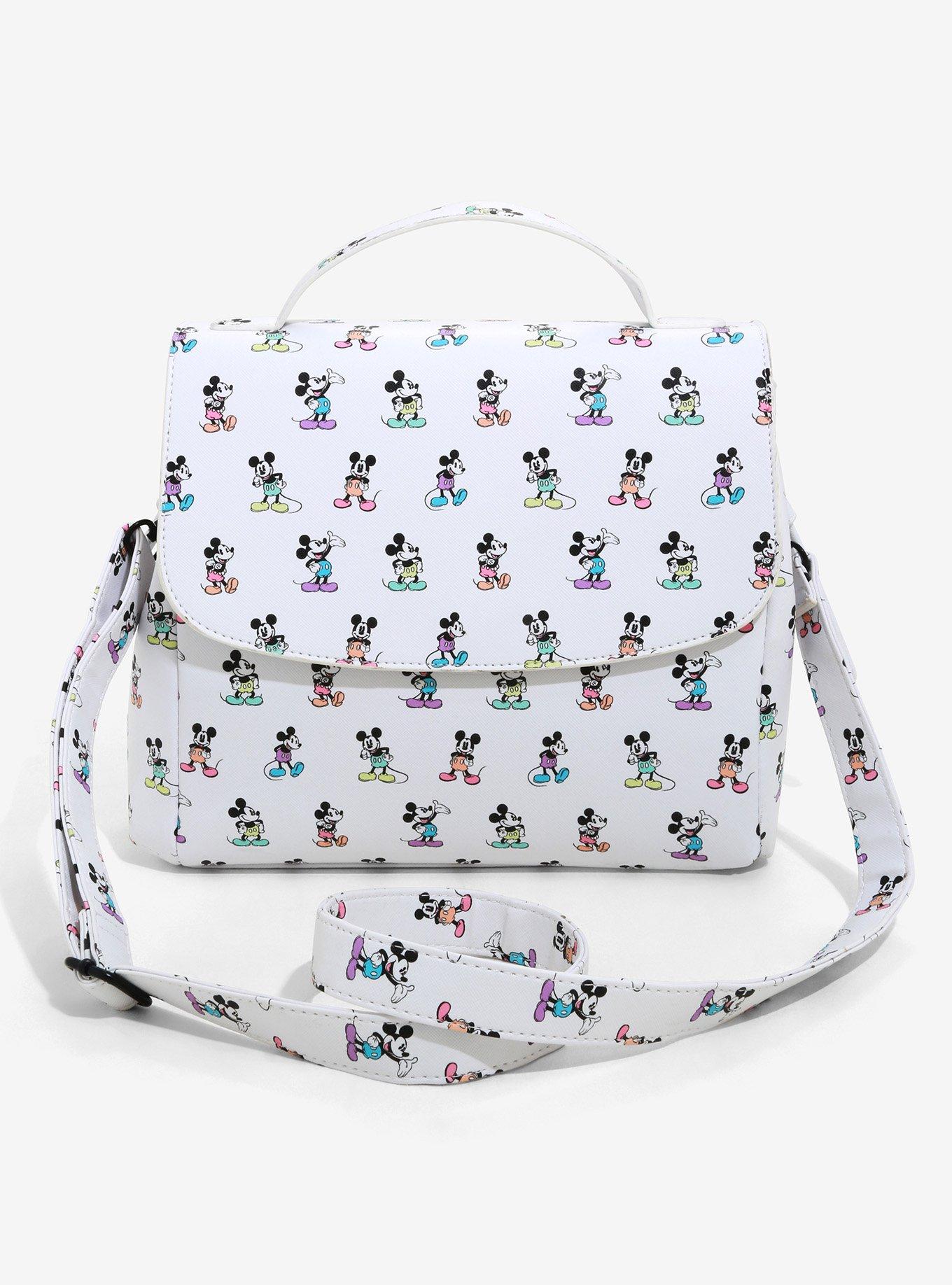 Loungefly Disney Mickey Mouse Pastel Poses Crossbody Bag, , hi-res