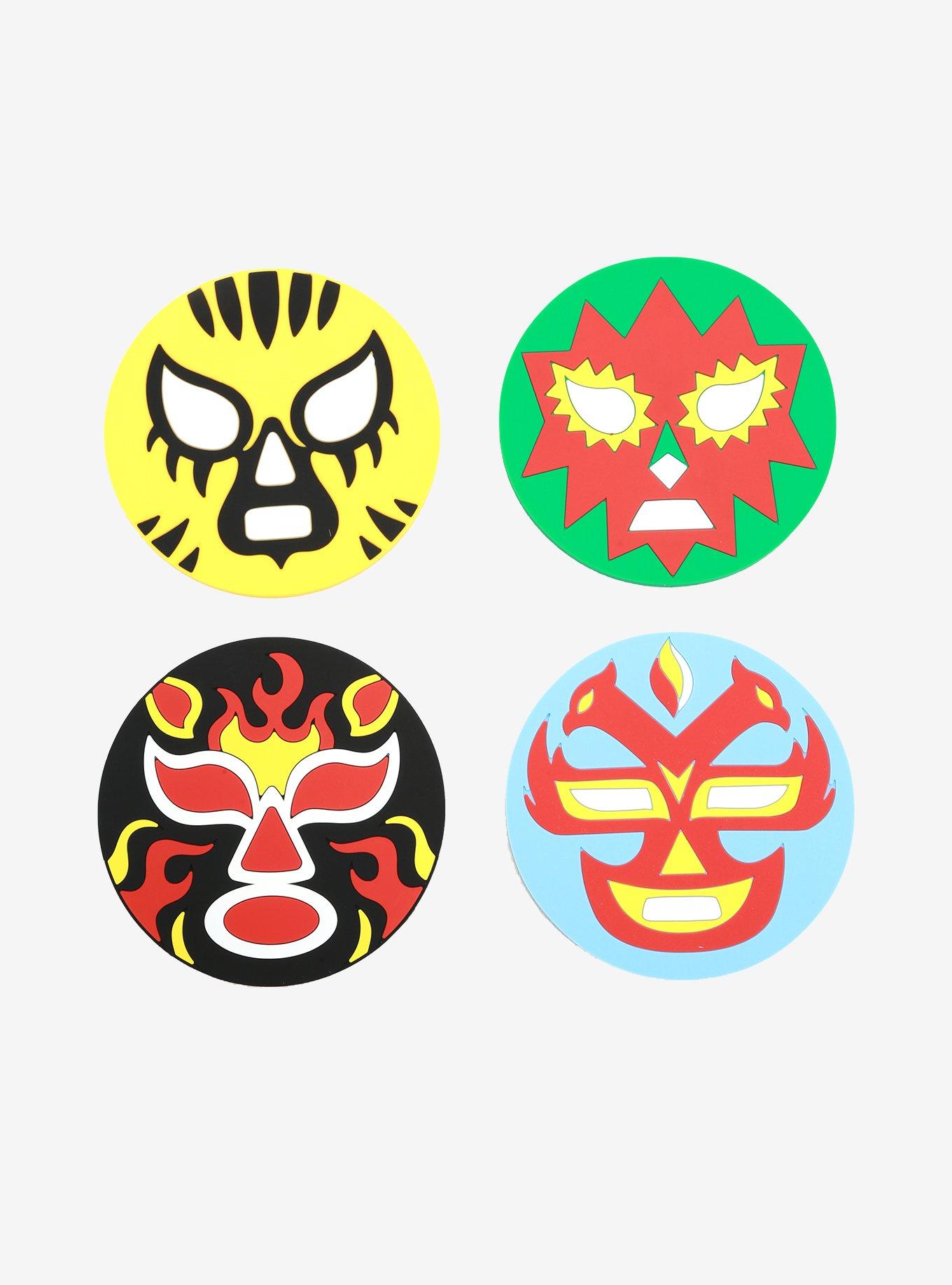 Lucha Libre Coaster Set, , hi-res
