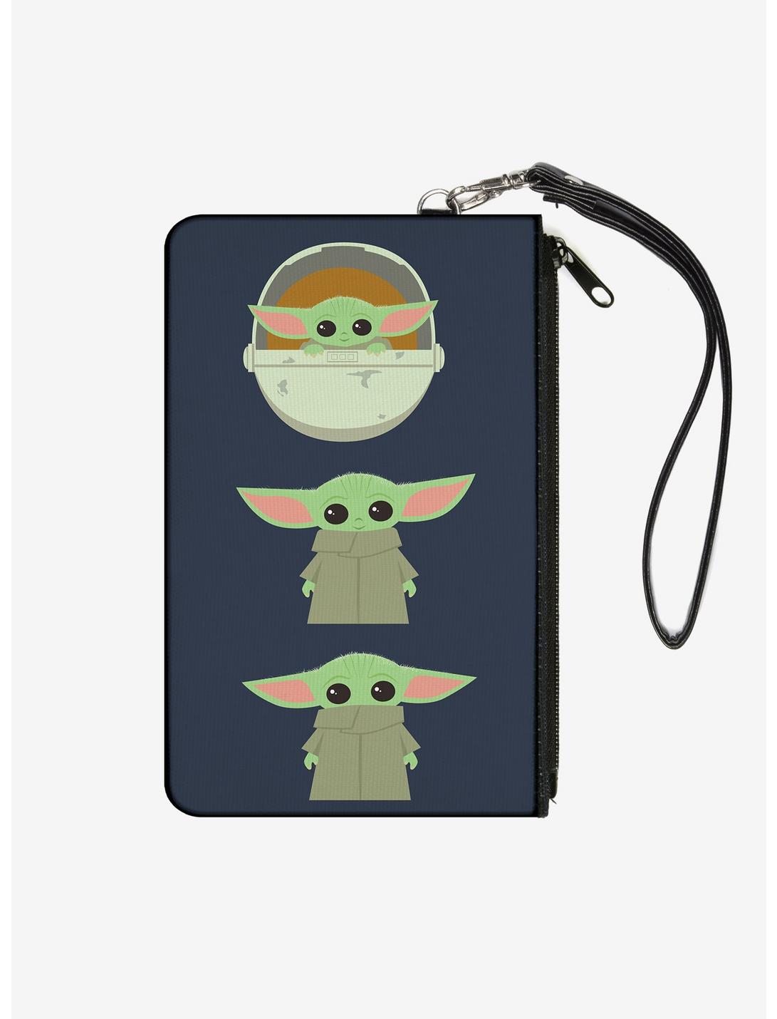 Star Wars The Mandalorian The Child Poses Wallet Canvas Zip Clutch, , hi-res