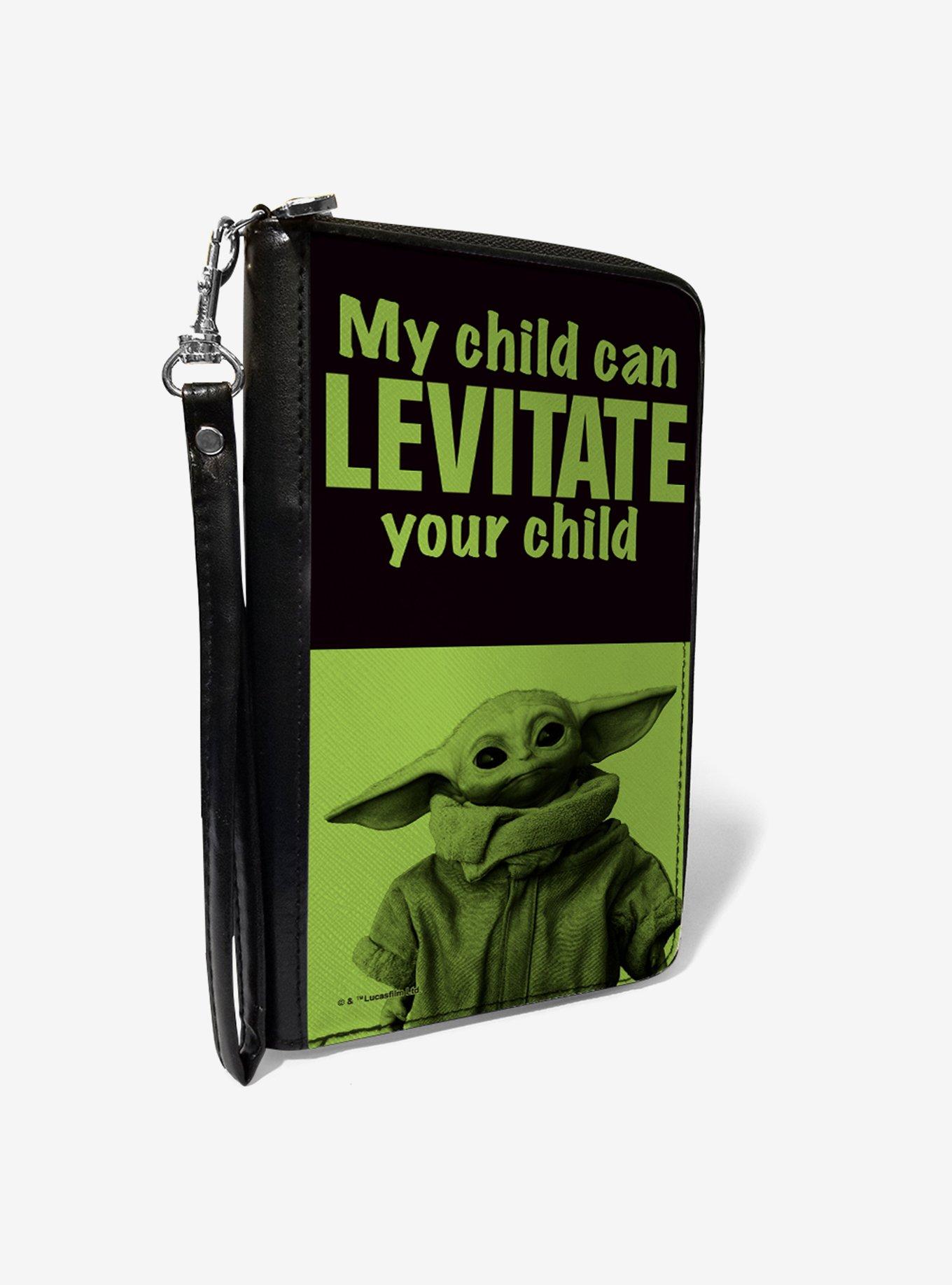 Star Wars The Mandalorian My Child Can Levitate Zip Around Wallet, , hi-res