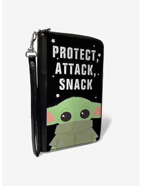 Star Wars The Mandalorian The Child Protect Attack Snack Zip-Around Wallet, , hi-res