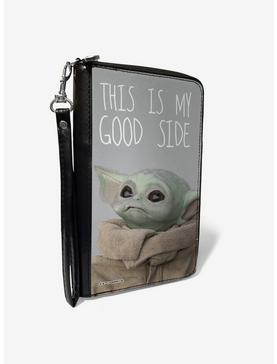 Star Wars The Mandalorian This Is My Good Side Zip-Around Wallet, , hi-res