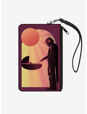 Star Wars The Mandalorian and The Child Wallet Canvas Zip Clutch, , hi-res